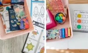 Cozy morning basket filled with calming items for a peaceful start to the day