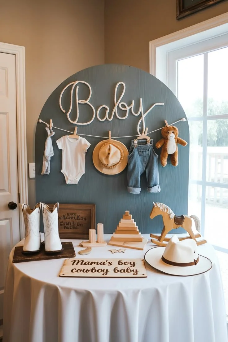 Creative Denim Twist Ideas for a Baby Boy Baby Shower Theme