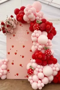 Easter Baby Shower decorations with pastel colors and themed treats.