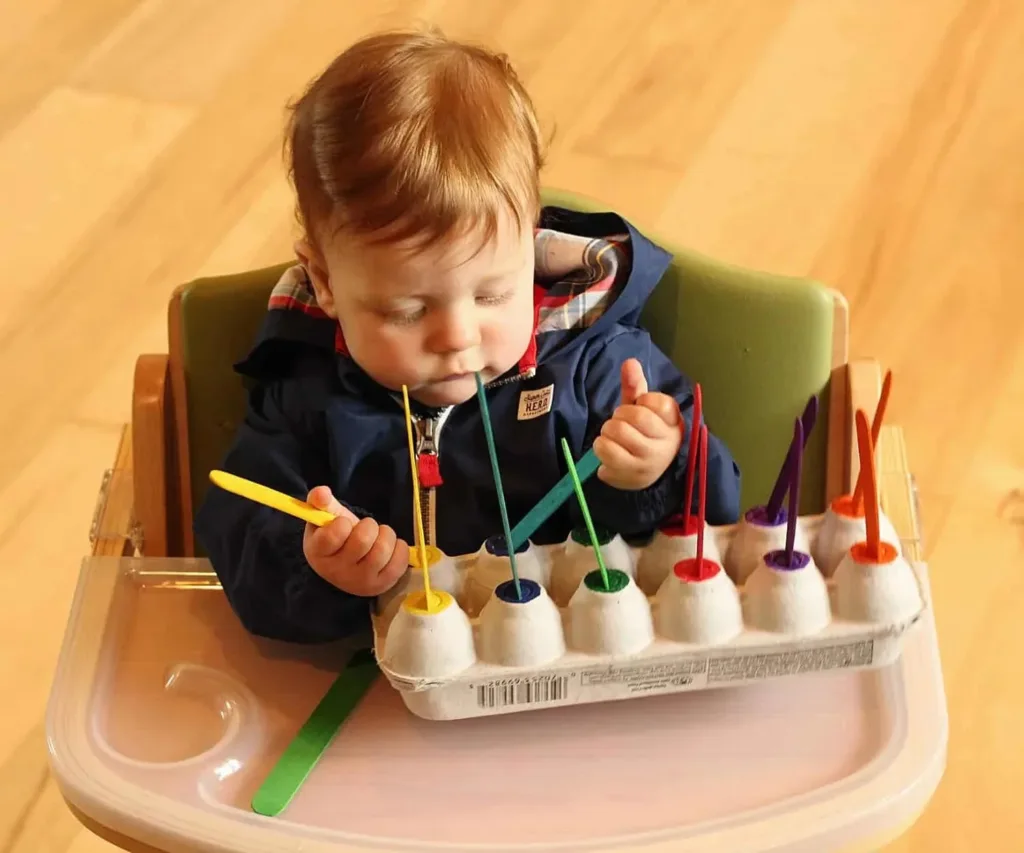 Babies enjoying easy highchair activities for engaging playtime