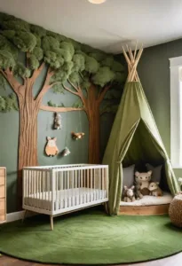 Cozy nursery room inspirations featuring whimsical themes and charming decor.