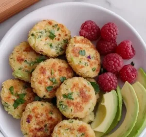 Nutritious chicken broccoli nuggets for babies, healthy and delicious