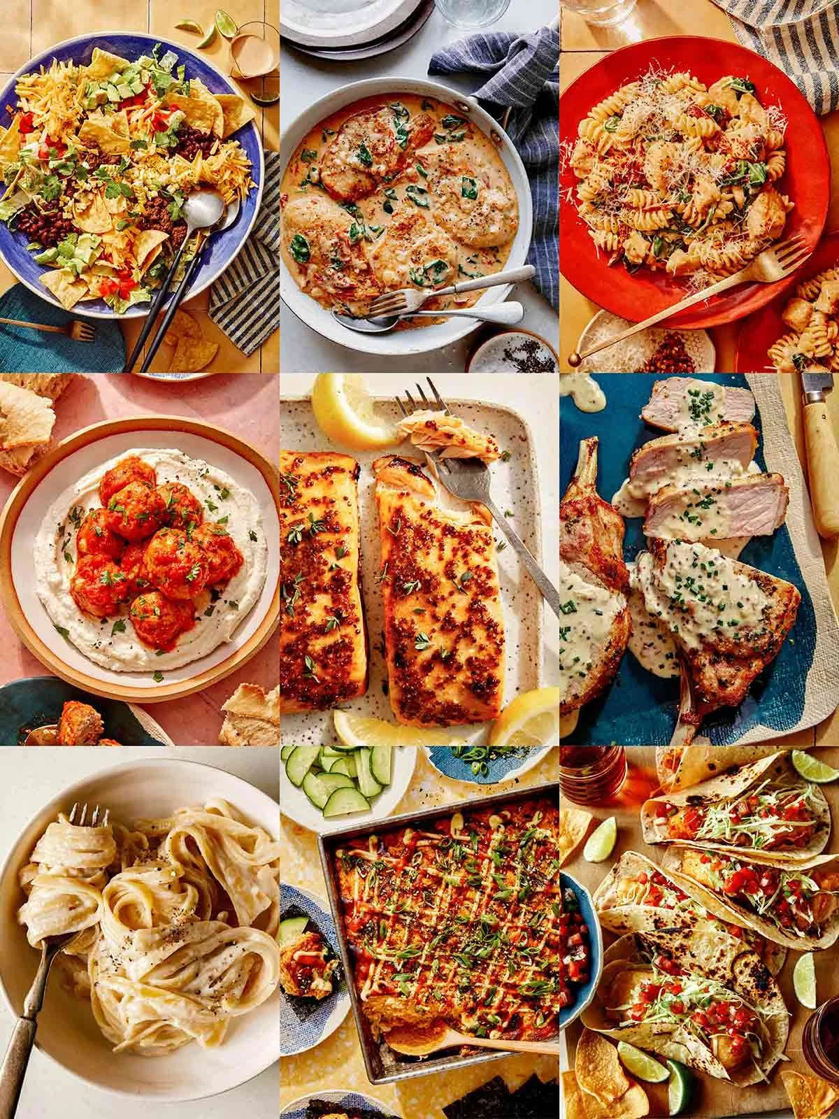 A table set for a family dinner featuring easy and delicious meal ideas.