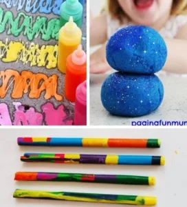 Kids engaging in creative activities inspired by TV shows.