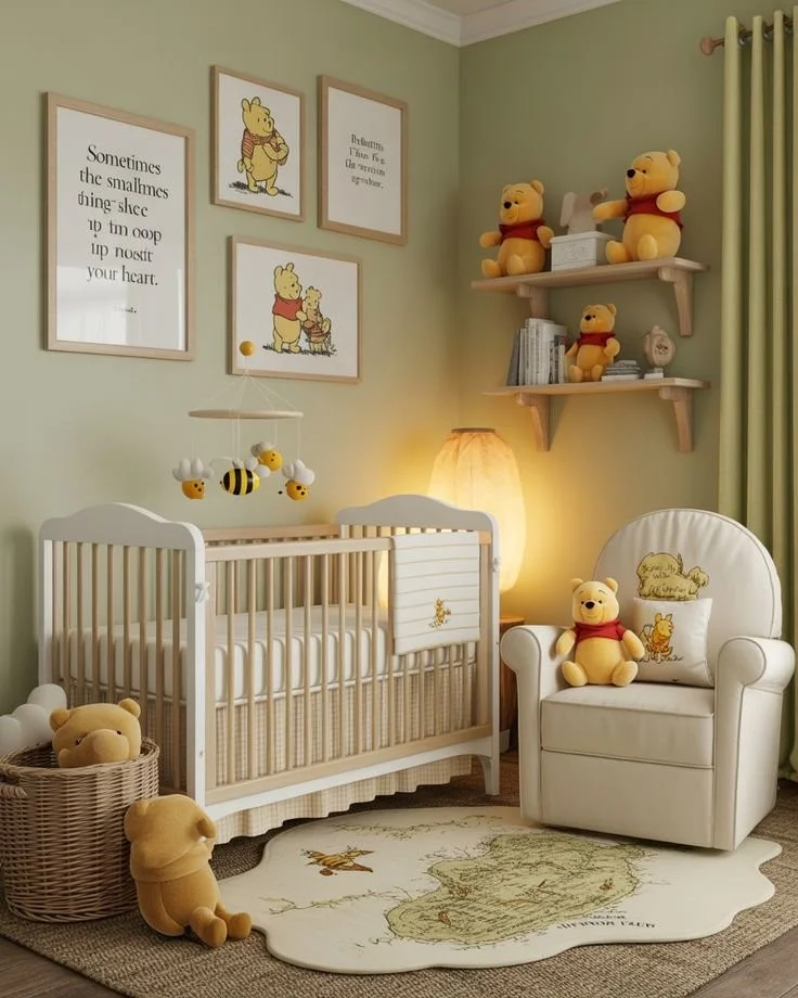 Beautiful baby boy nursery ideas featuring Western charm and Scandinavian design.
