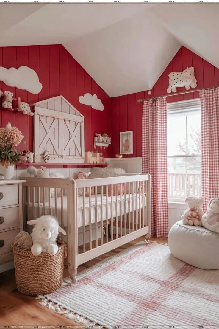 Cozy budget-friendly baby nursery with dreamy theme ideas and decor