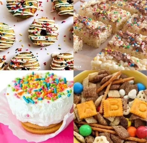 Kids enjoying easy no bake recipes at home for fun celebrations