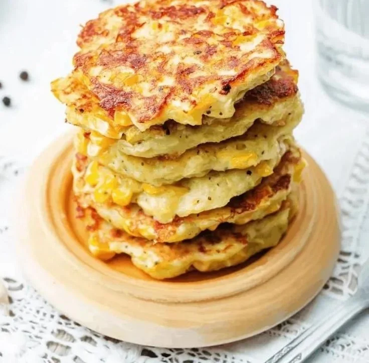 Healthy Southern corn fritters with hidden vegetables for kids' lunches