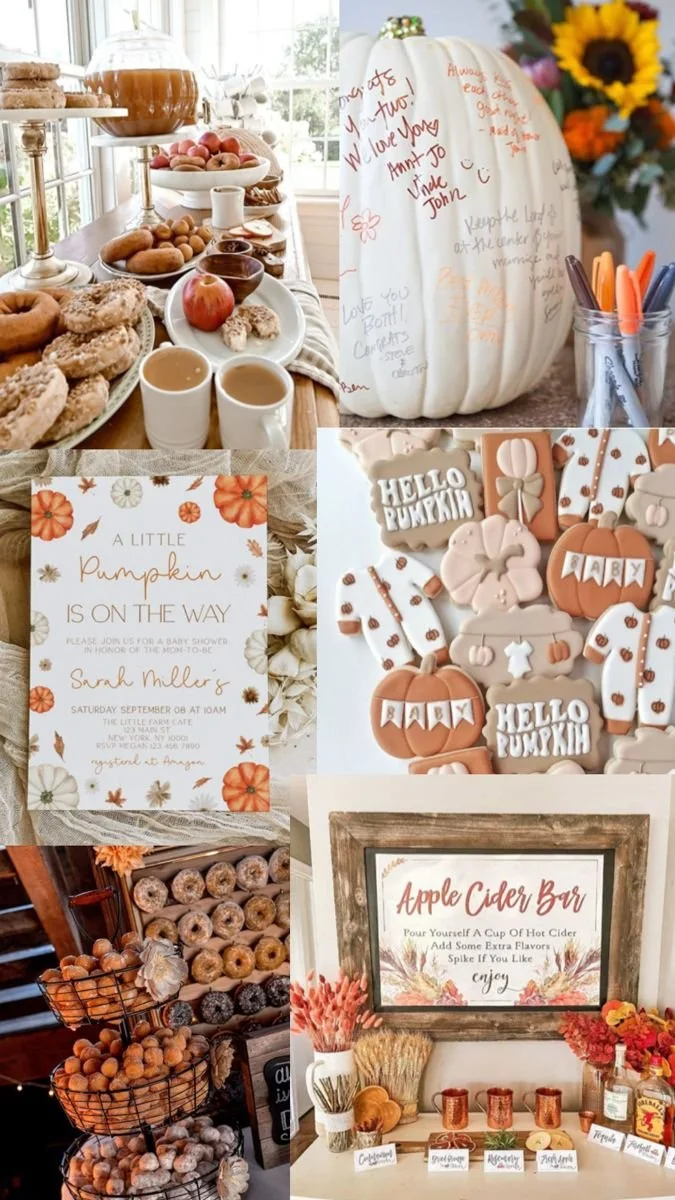 Fall baby shower ideas featuring autumn decorations and cozy themes