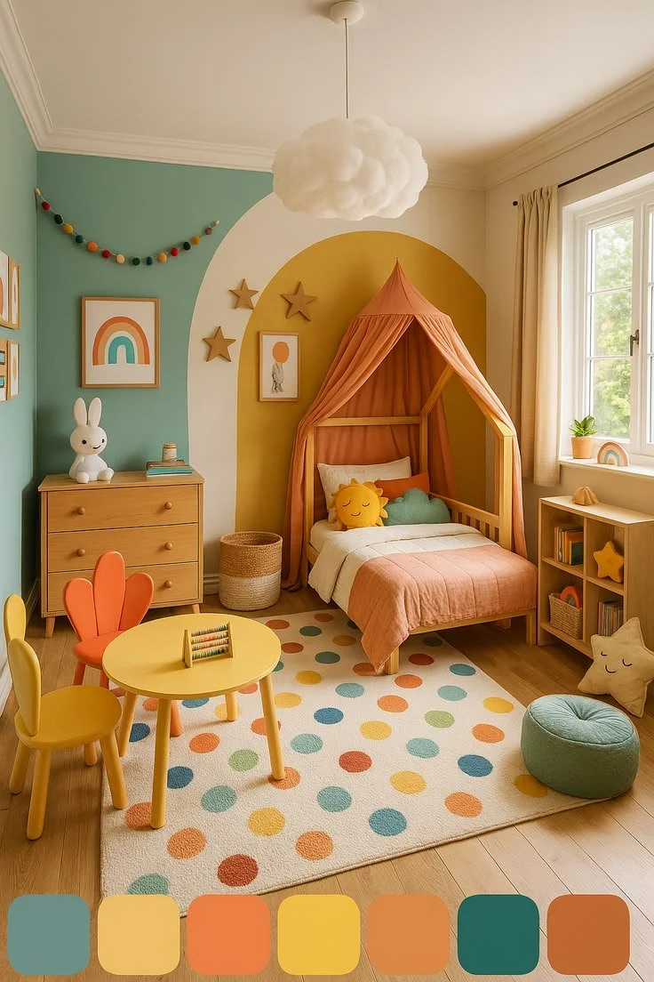 Cozy baby bedroom with magical decor ideas for kids rooms
